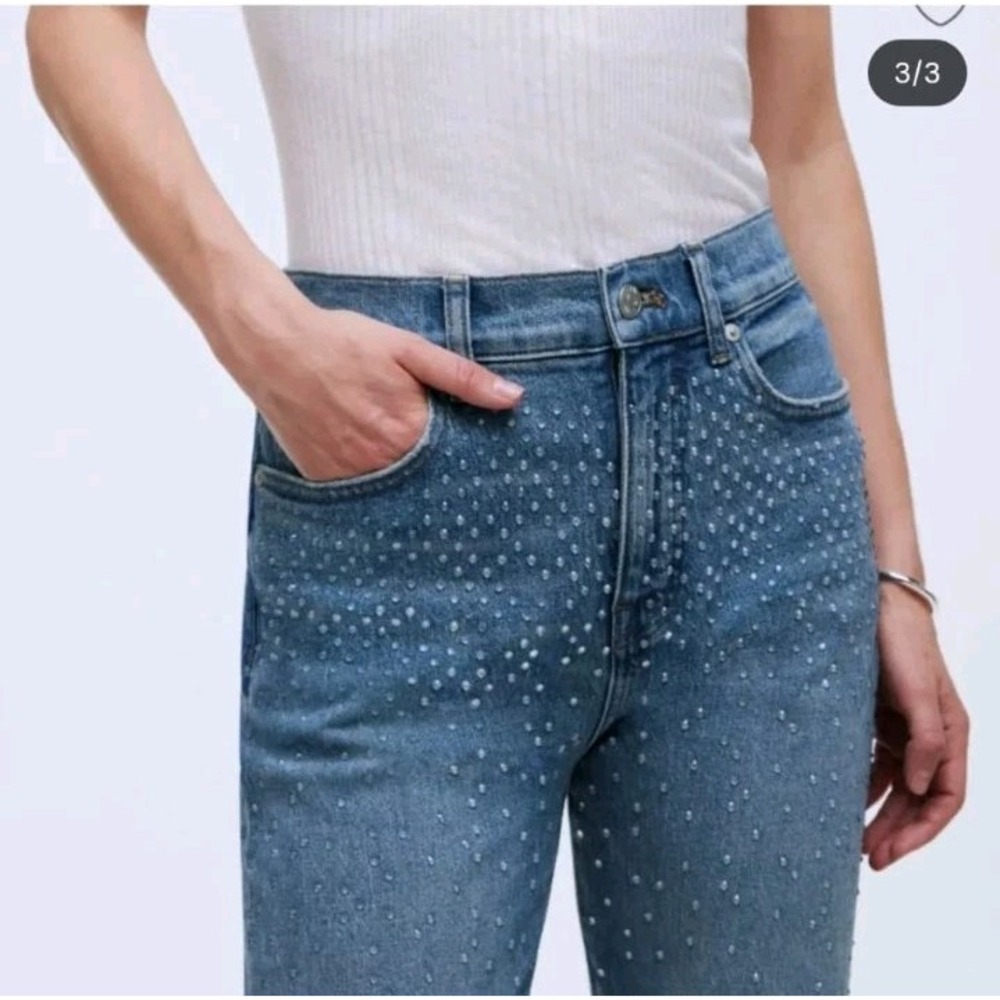 Madewell Women's Blue Jeans,Size W25 - 90s Straight High Rise - Full Lenght Nwt